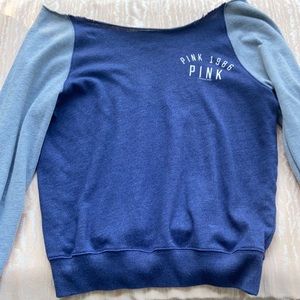 PINK Off the Shoulder Long sleeve top